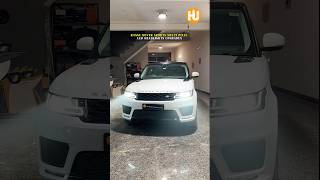 Range Rover sports multi pixel headlights upgraded with led laser projector. Land rover headlight