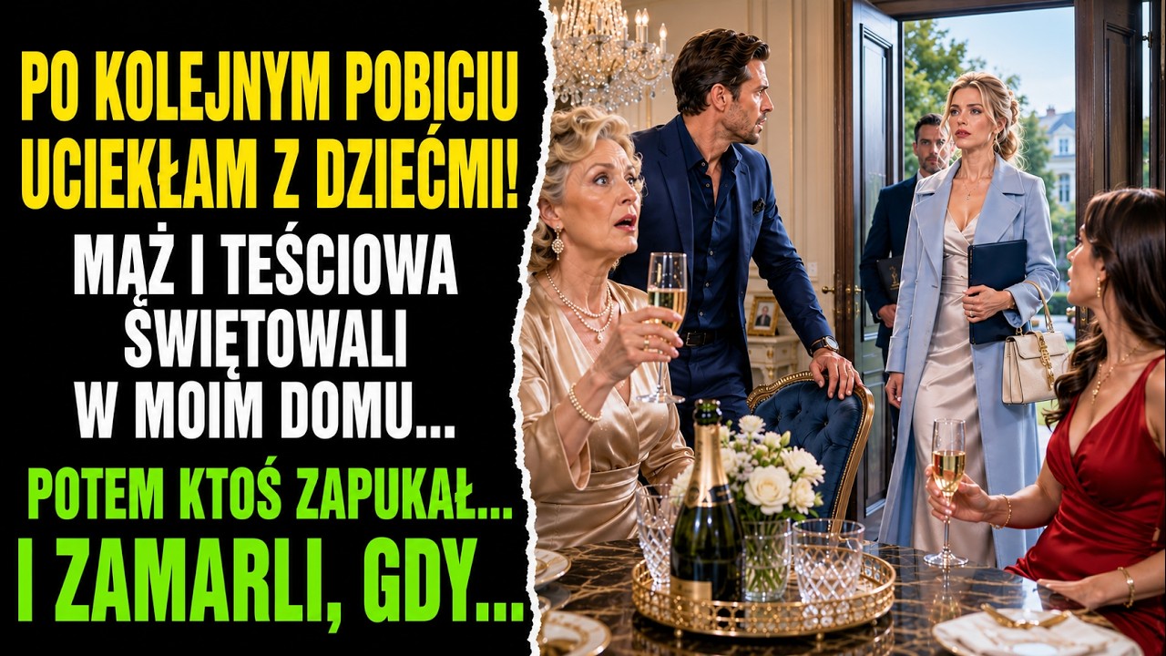 Kiedy otworzyły się drzwi, Jolanta wciąż trzymała kieliszek i uśmiechała się do gości. Za mną stali prawniczka i komornik, a w salonie właśnie ucichła muzyka z jej urodzin. Jedenaście miesięcy...