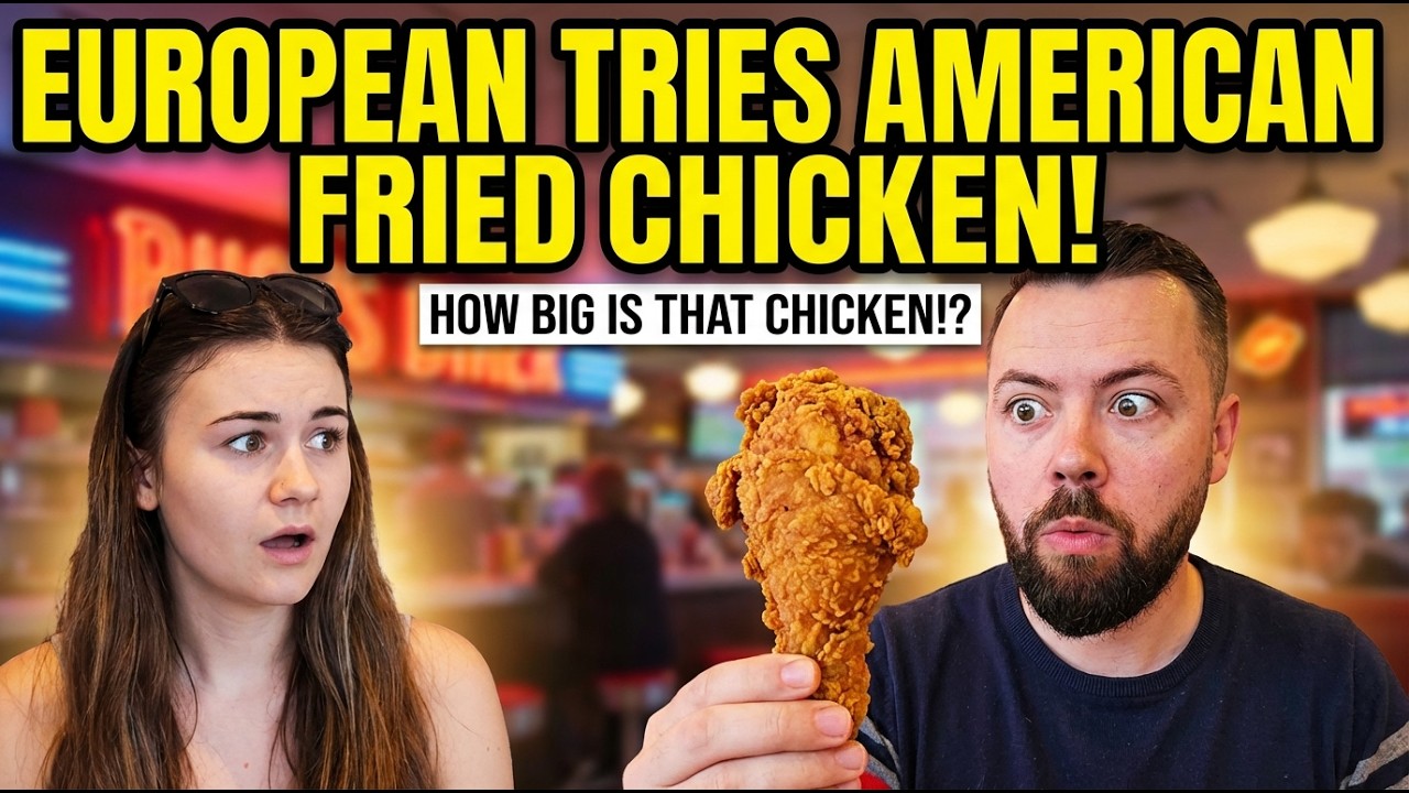 Британец отреагировал на то, что европейец впервые попробовал американскую жареную курицу!