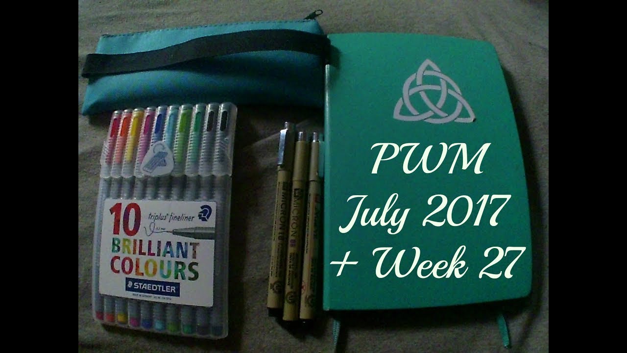 July PWM 2017 BuJo (first ever video)