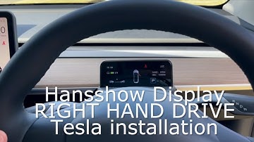 Hansshow display RIGHT HAND DRIVE Tesla installation guide