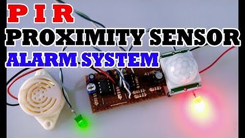 PIR intruder alarm system: How to make infrared proximity sensor using 555 timer IC