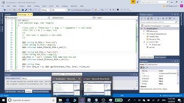 File Handling (read / write) in c and c++ with Command Line Arguments on Visual studio 2017 2