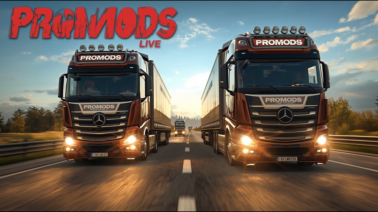 ProMods Map LIVE TMP | ETS2 Multiplayer Realistic Driving | Road to 2K