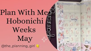 Plan With Me | May Monthly | Hobonichi Weeks