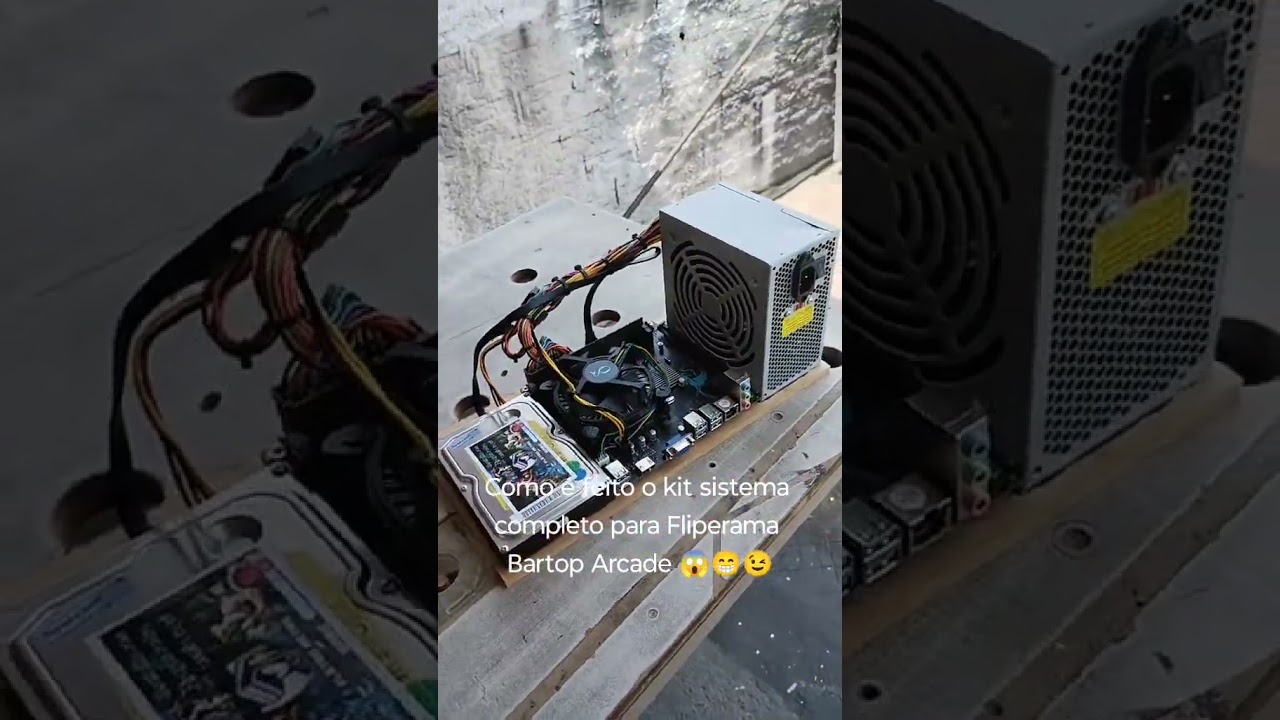 Kit Sistema Completo Fliperama Bartop Arcade Eletro Retro Game 
