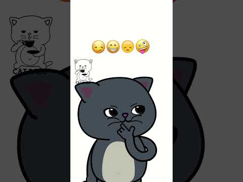 Emoji Challenge Cat Babo (Animation Meme) #shorts