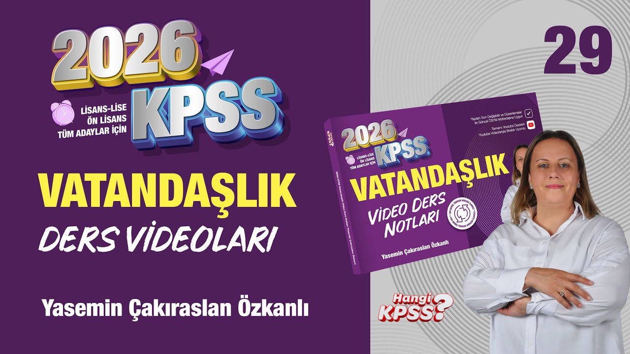 2026 KPSS Vatandaşlık İdare Hukuku -2 - 29 - Yasemin Özkanlı