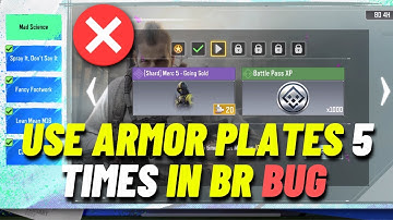 Use armor plates 5 times in BR Matches BUG in Cod Mobile | Mad Science Seasonal Event