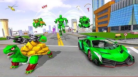 Turtle Robot Animal Rescue - Robot Car Transform |Android Gameplay