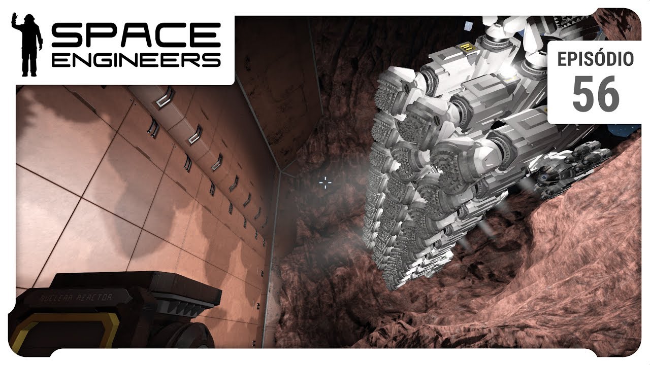 Space Engineers - Nave de escavação, Construindo e expandindo a base ...