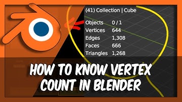 Blender 3.6 Tutorial: How to KNOW Vertex Count in Blender