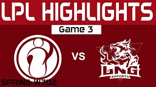 IG vs LNG Highlights Game 3 LPL Spring Split 2024 Invictus Gaming vs LNG Esports by Onivia