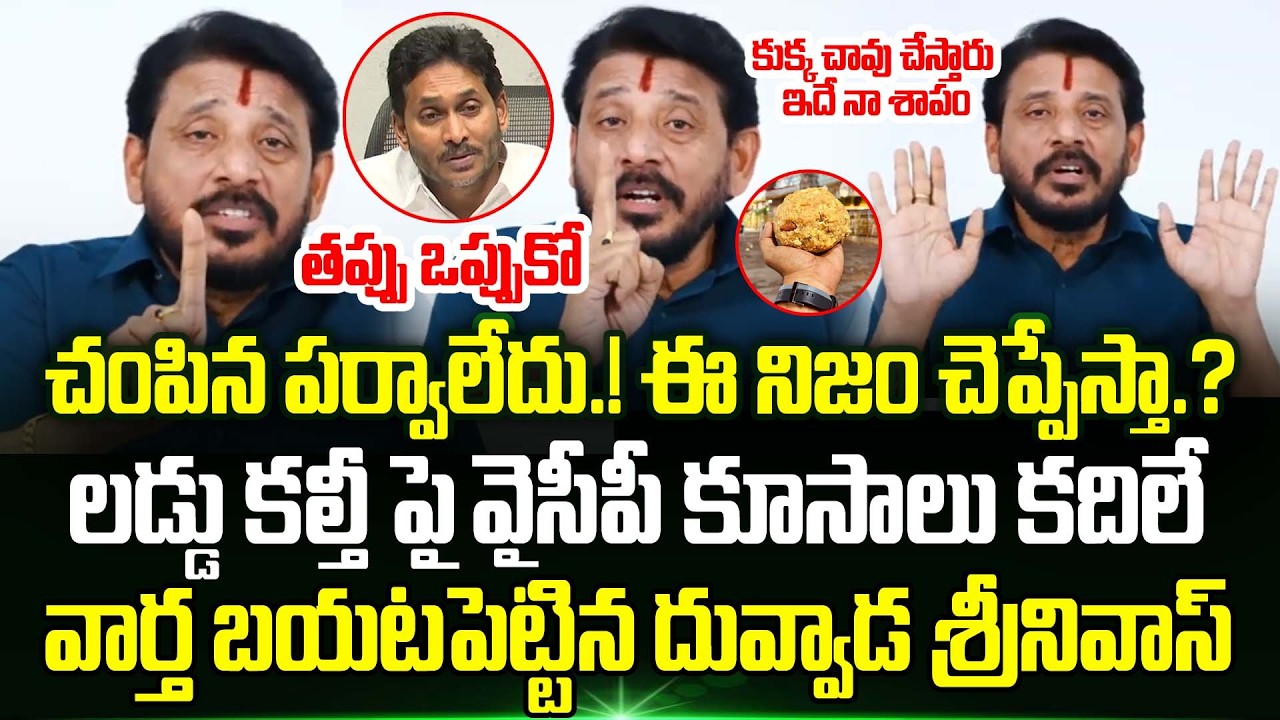 నన్ను చంపిన పర్వాలేదు.! నిజం చెప్పేస్తా.? Duvvada Srinivas About TTD Laddu Issue | Ys Jagan | TT
