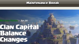 clash of clan june 30 maintenance break