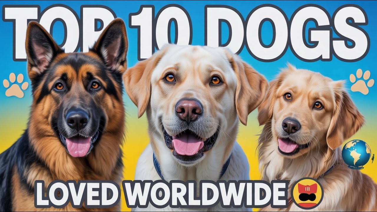 TOP 10 DOGS|MOST LOVED WORLDWIDE