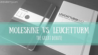 Moleskine vs  Leuchtturm1917   The Great Debate
