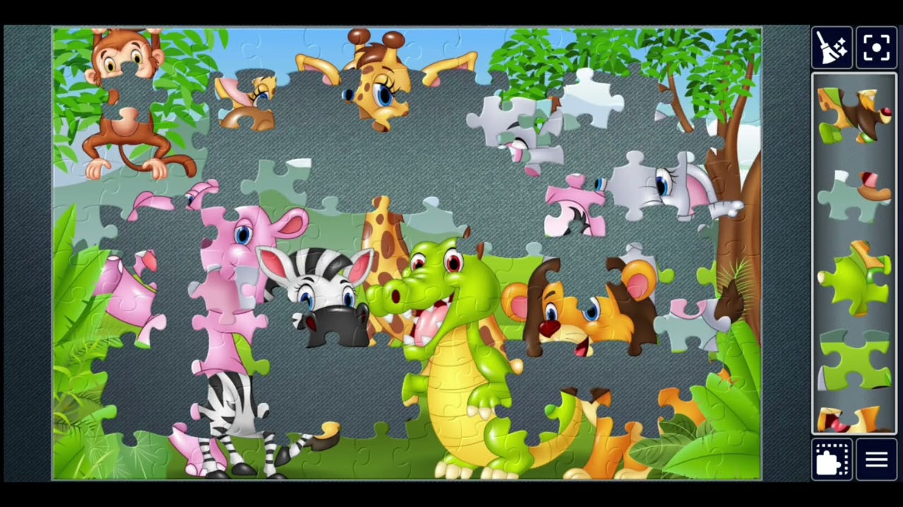 Akki World Animal Cartoon💞🐫🦣🐒🦓🐎jigsawpuzzle🧩🧩//#viralvideo #videos @jigsawpuzzle667 