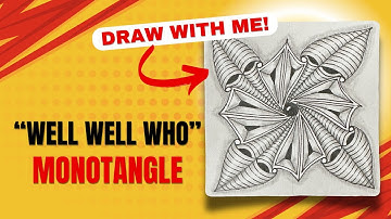 Zentangle Tile | Well Well Who | Easy, Mindful Art