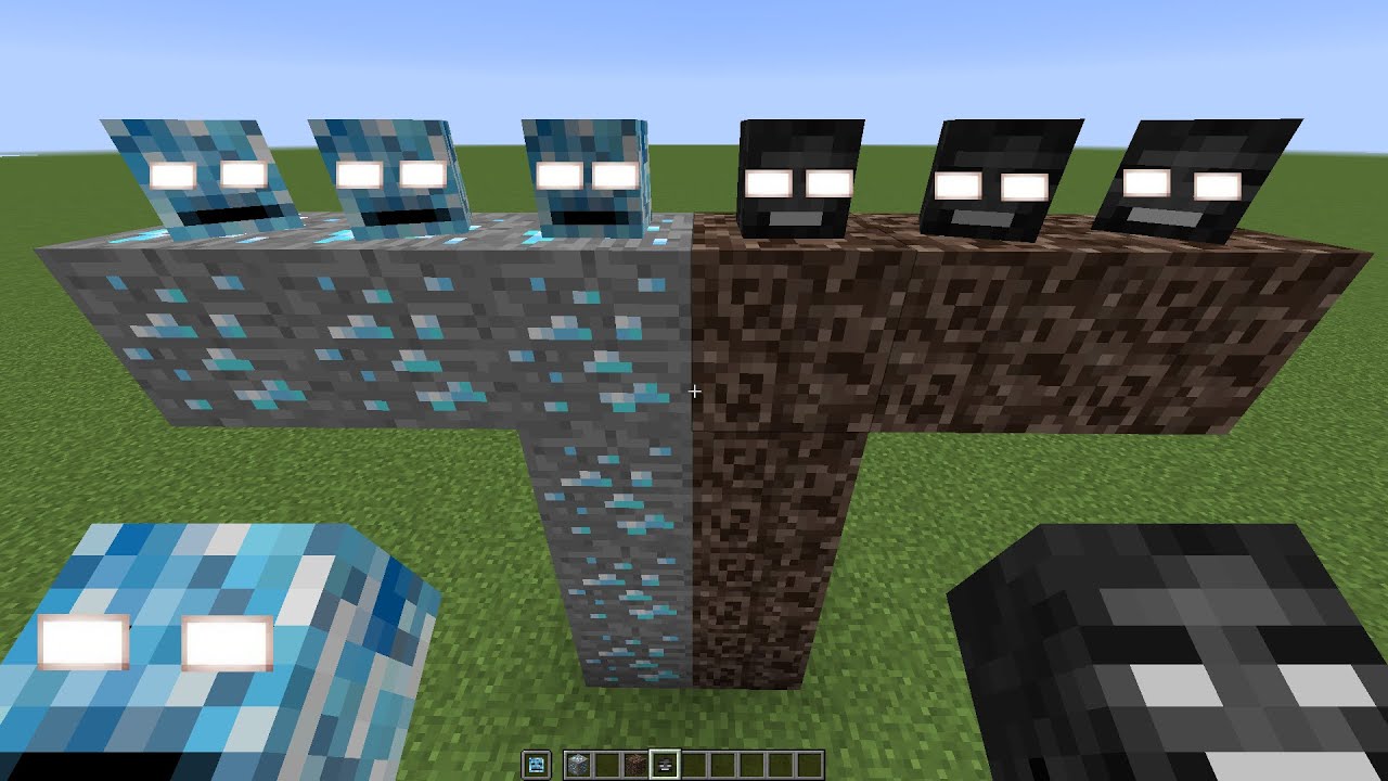 what if you create a MIX WITHER CREEPER in MINECRAFT - YouTube