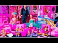13:40minutes satisfying with Barbie princess cute house furniture &amp; pink play sets ASMR l review 