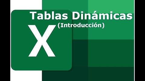 Excel. Píldoras Formativas: Introducción a  las Tablas Dinámicas