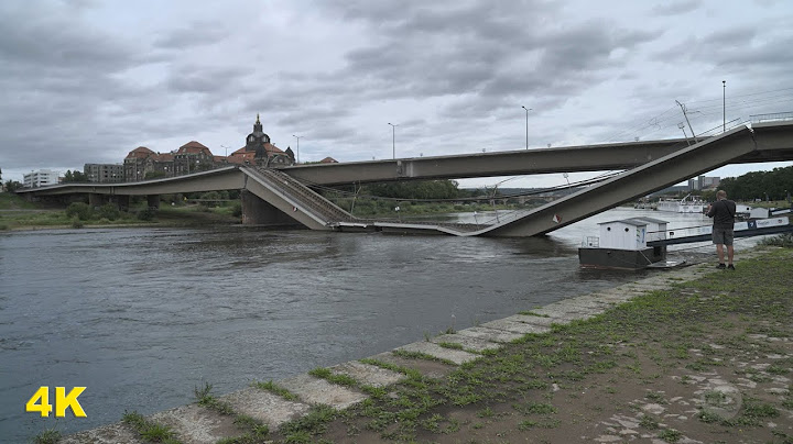 Einsturz Carolabrücke Dresden 11.09.2024 / Collapse of the Carola Bridge Dresden