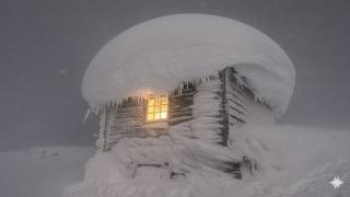 I SURVIVED a -45°F BLIZZARD Worst Snow Storm I've Seen - Trapped at my Off Grid Cabin