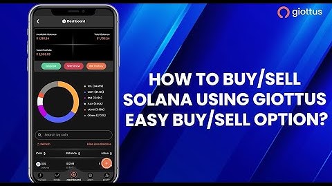 How to buy/sell (SOL) on Giottus using Easy Buy/Sell feature?