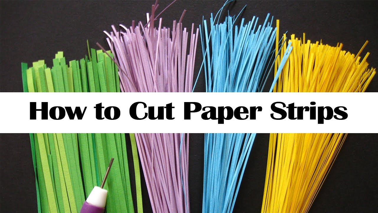 how-to-cut-quilling-paper-strips-youtube