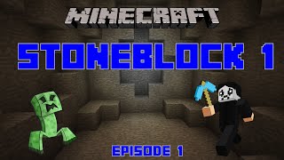 Minecraft - Stoneblock 1 - Draven Goes Underground- Episode 1