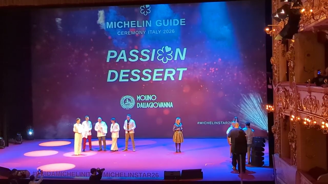 Guida Michelin 2026 - “La reazione all’annuncio dei premiati ”Passion Dessert"