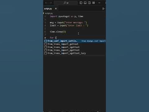 Send spam message using Python | pyautogui Module - YouTube