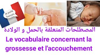 🔴المصطلحات المتعلقة بالحمل و الولادة. Vocabulaire concernant la grossesse et l'accouchement