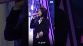170528 iu rehearsing stage on fantastic duo.