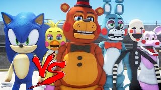 SONIC VS FIVE NIGHTS AT FREDDY'S - GREAT BATTLE