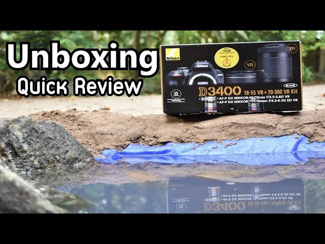 Unboxing Nikon D3400 + 18-55 & 70-300 mm DX VR Lens| Best Budget