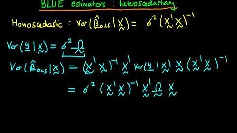 A Graduate Course in Econometrics Lecture 37 | BLUE Estimators with Heteroscedasticity GLS Part 2
