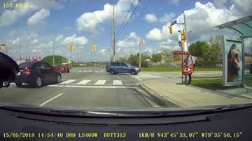Car Nearly Causes Multiple Accidents in Intersection || ViralHog