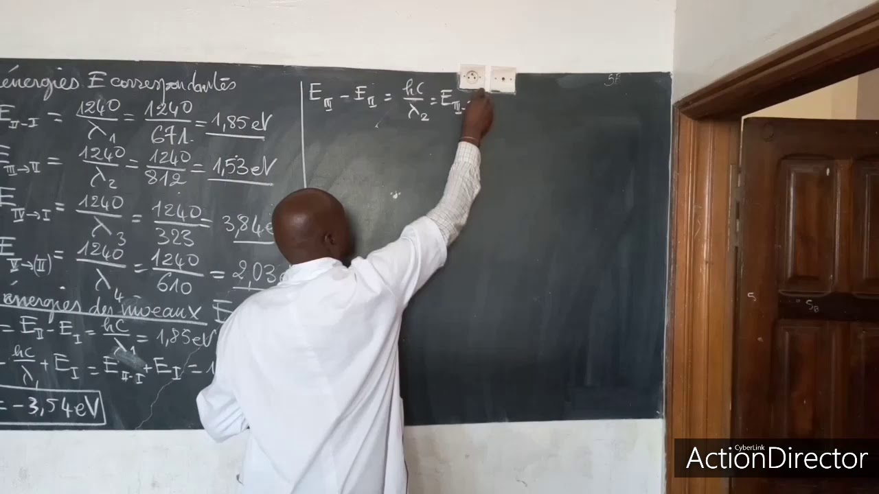 Cours de sciences physiques : Niveau d'énergie