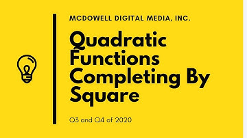 Quadratic Functions - completing by square method (Add Maths Form 4, Chapter 3)