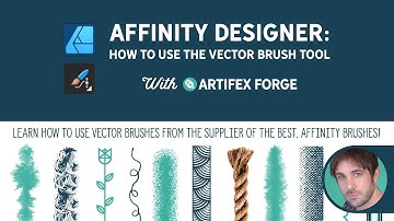 How to use Vector Brushes in Affinity Designer | Vector Brush Tool Tutorial