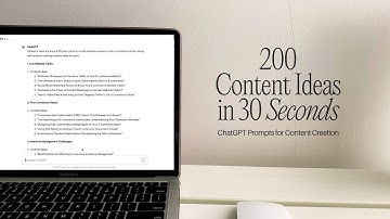 How I Use ChatGPT to Generate 200 Content Ideas in 30 Seconds 🚀
