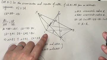Olympiad Geometry Correlation of Triangle Centers 3