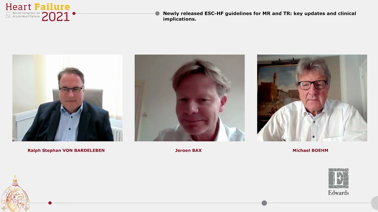 New ESC guidelines & transcatheter options for mitral/tricuspid regurgitation | Heart Failure 2021