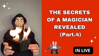 THE SECRETS OF A MAGICIAN REVEALED (Part.4) IN LIVE 🎩🪄 #magic #tricks #magictricksvideos #tutorial