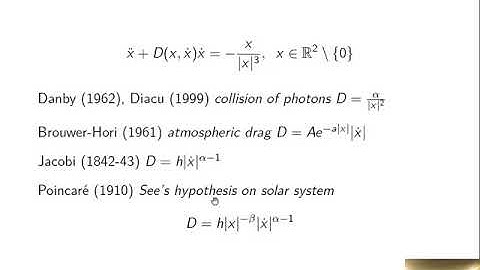R. Ortega “A dissipative Kepler problem”