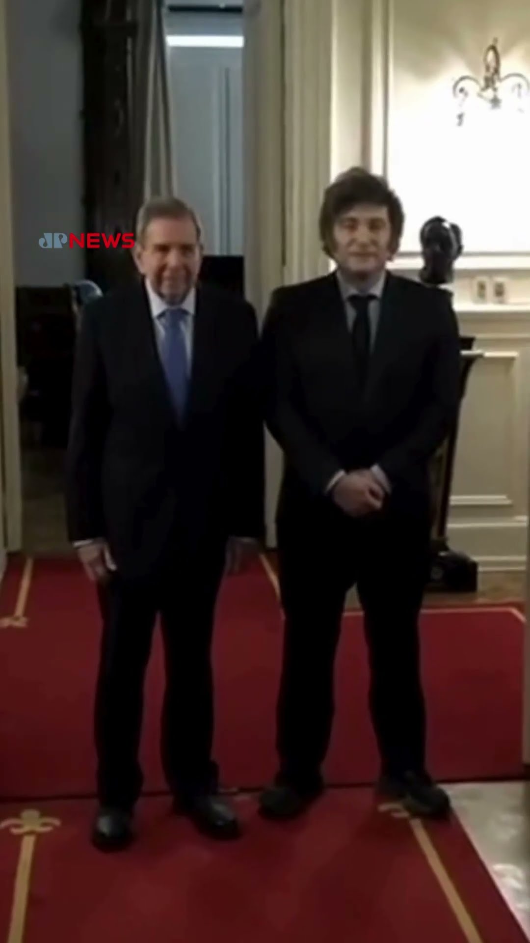 Milei recebe opositor de Maduro na Casa Rosada