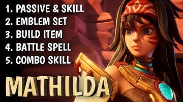 NEW HERO [MATHILDA] SKILL, EMBLEM, BUILD, COMBO FULL TUTORIAL MENUJU PRO! || MOBILE LEGENDS