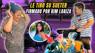 LE TIRO SU SUÉTER FIRMADO POR KIMBERLY LOAIZA A MI MAMÁ /el supertrucha